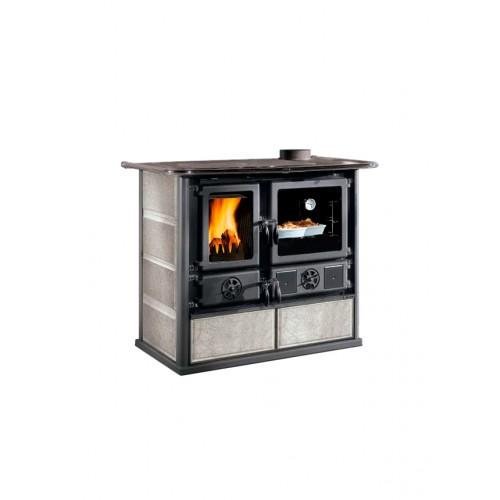 CUISINIÈRE À BOIS 8,8 KW AVEC REVÊTEMENT EN PIERRE NATURELLE - ROSA.16 PETRA LA NORDICA EXTRAFLAME