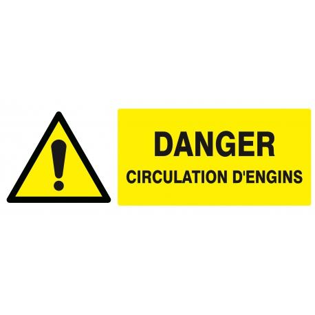Danger circulation d'engins 330x120mm TALIAPLAST | 626324_0