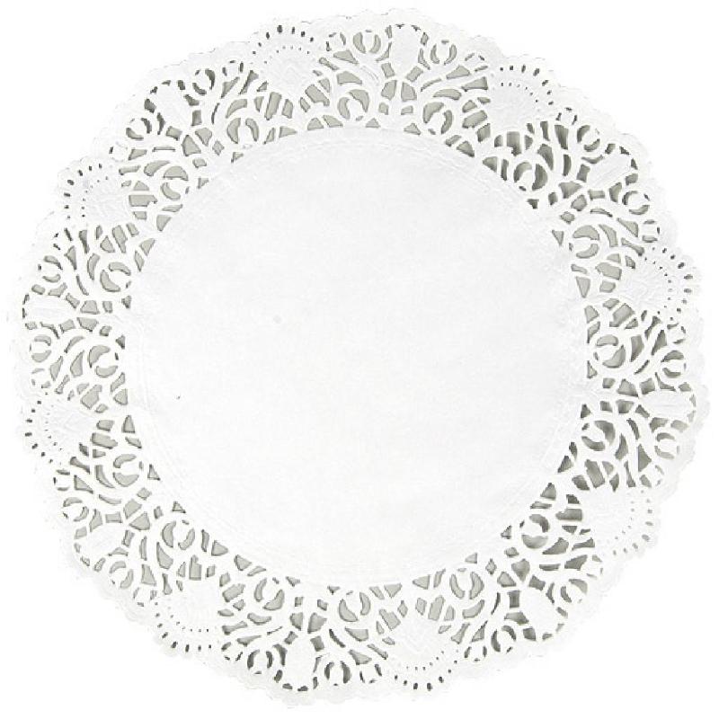 DENTELLE RONDE EN PAPIER BLANC Ø 22 CM X 250 FIRPLAST