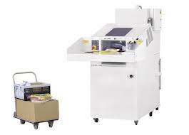 Destructeur de documents HSM SP 4040 V - Compact avec alimentation par table de chargement et tapis convoyeur_0
