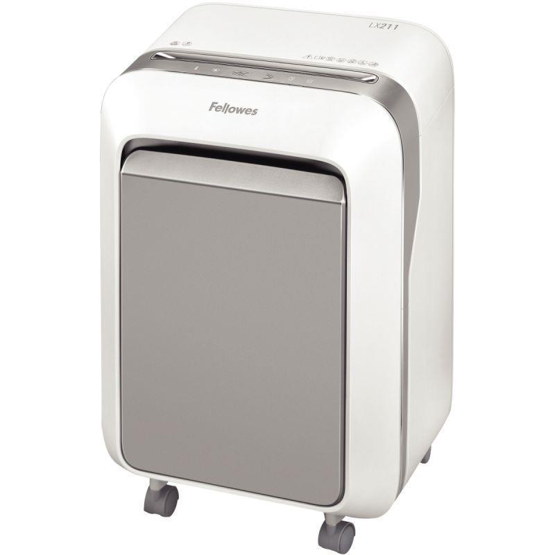 Destructeur de papier personnel micro LX211 - 15 feuilles, coupe microparticules 2x12mm, blanc_0