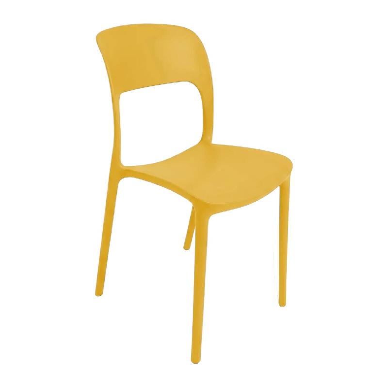 Ensemble de 6 chaises Noemi de Sicignano en polypropylène jaune, 80 x 48 x 42 cm - jaune plastique polypropylène 8053632017436_0
