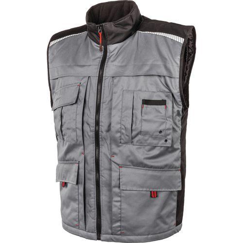 GILET DE TRAVAIL EDISON COLORIS GRIS-NOIR TAILLE M - ALBATROS