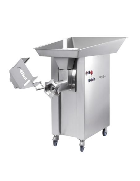 Hachoir à viande professionnel double coupe PSV DRC130 - inox AISI 304 - 5,5 kW - Fabriqué en France_0