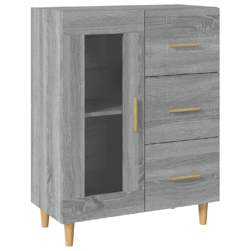 Helloshop26 - Buffet bahut commode armoire meuble de rangement organisateur cuisine salle de séjour salon sonoma 69,5 x 34 x 90 cm 02_0036467 - 30002_0