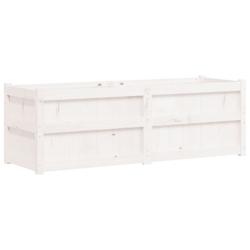 Helloshop26 - Jardinière bac lit surélevé plantes fleurs terrasse jardin 150 x 50 x 50 cm bois massif de pin blanc 02_0037444 - 3000214244952_0