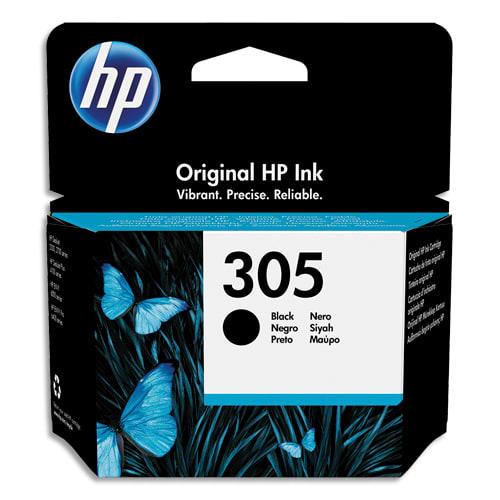 HP 305 - Cartouche d'encre noire authentique (3YM61AE) - Compatible DeskJet et Envy - Rendement 120 pages_0