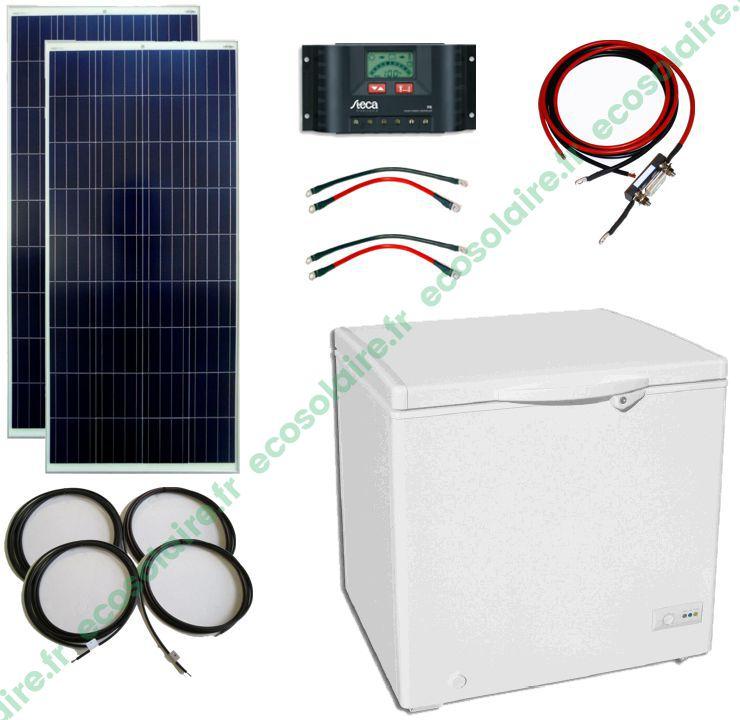 KIT CONGÉLATEUR SOLAIRE BAHUT 150 LITRES 12V AVEC BATTERIE_0