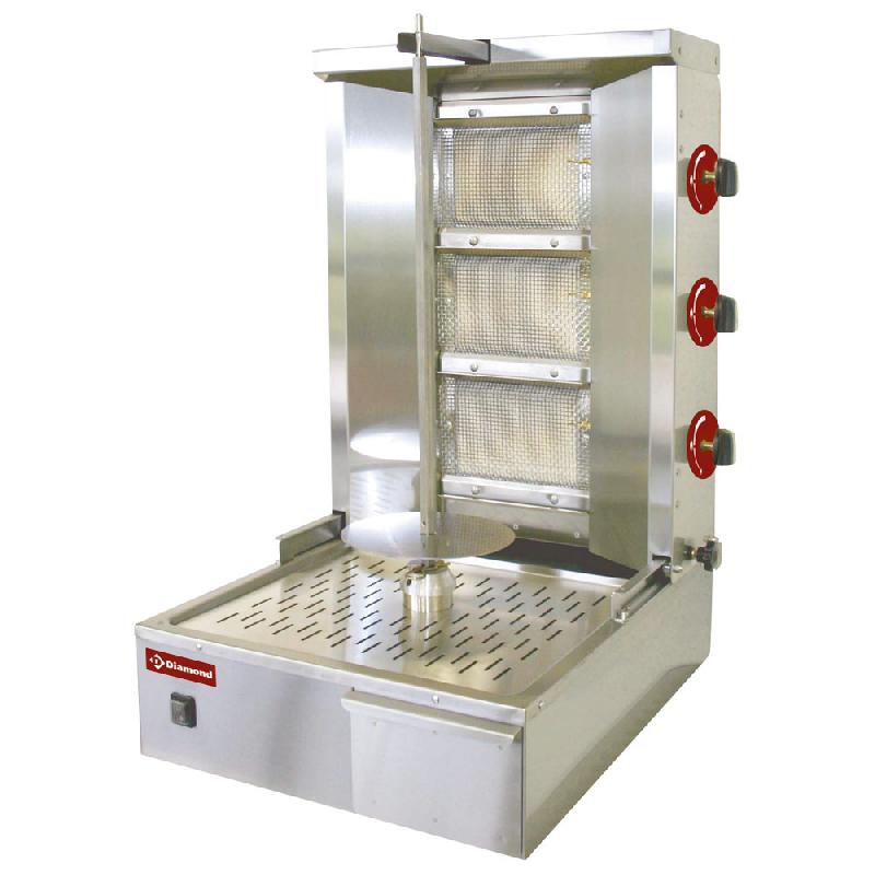 Machine à kebab au gaz d'une capacité de 25 à 35 kg - 580x660x... - PKEB-G61_0