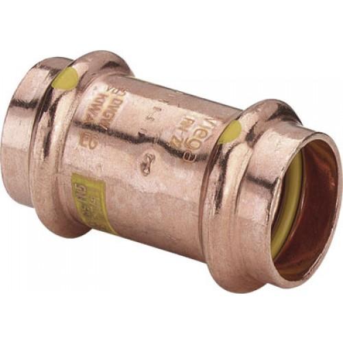 MANCHON CUIVRE FEMELLE / FEMELLE À SERTIR - DIAMÈTRE 14 SPÉCIAL GAZ VIEGA
