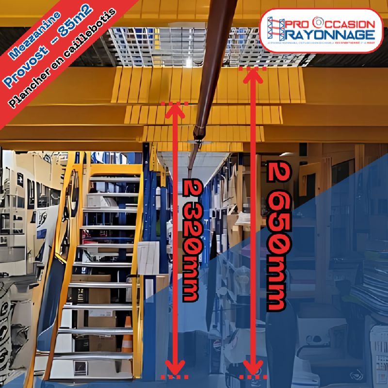 Mezzanine PROVOST - 85m2 + rayonnage léger inclus_0
