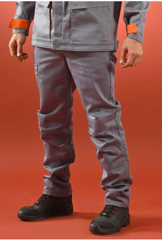 Pantalons retardateur de flammes et antistatique EN ISO 11612, EN ISO 11611 classe 2 et EN 1149-5 - PTLIGN2ASGRA-DM03_0