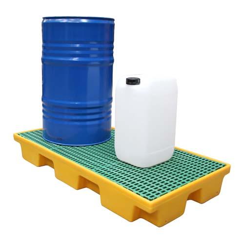 Plateforme de rétention basse 80 litres en PEHD - robuste et adaptée aux produits chimiques_0