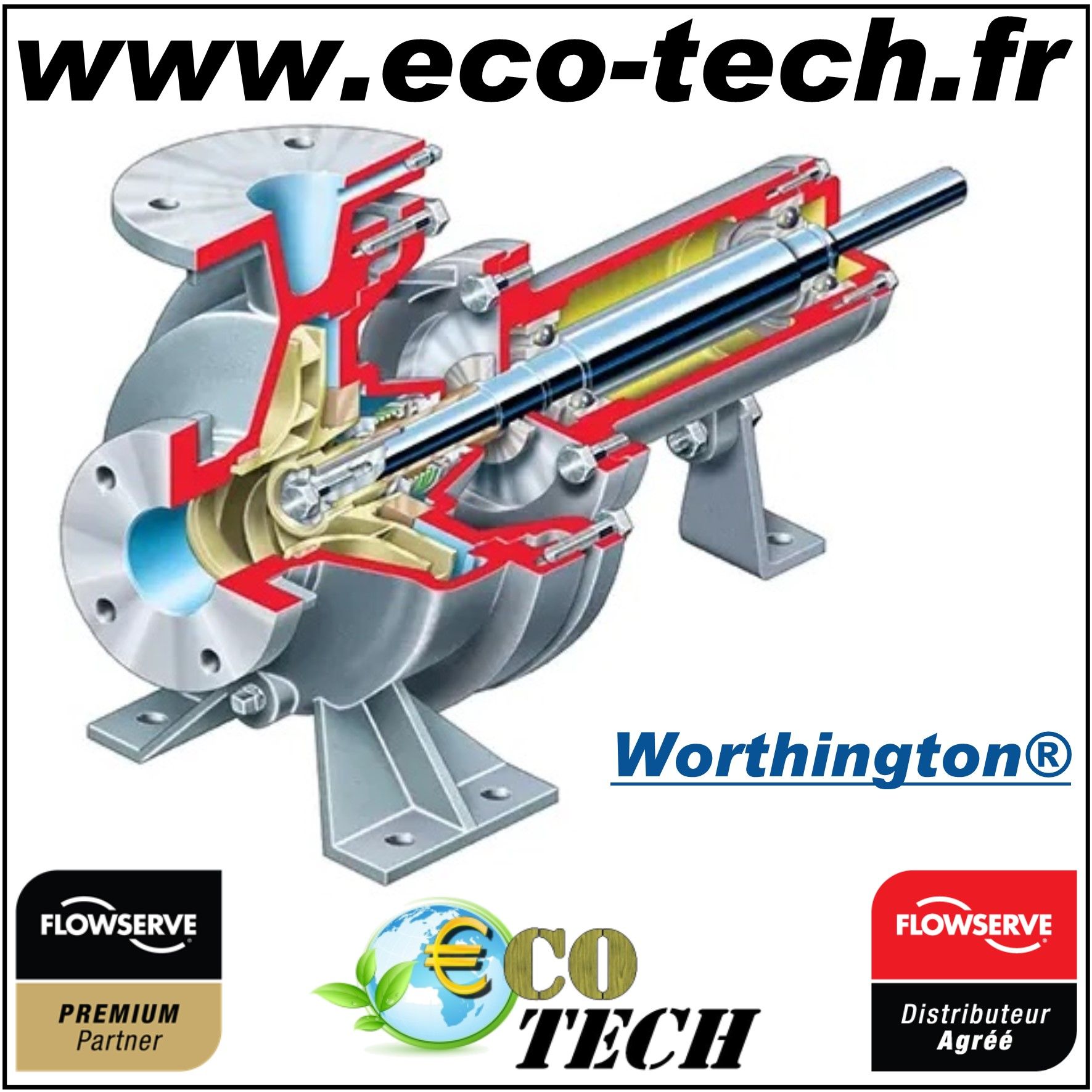 Pompes de processus industriels - d800 worthington flowserve_0