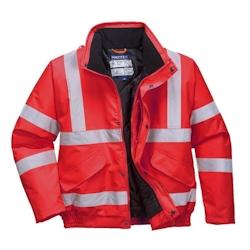 Portwest - Blouson de travail chaud avec col doublé polaire HV Rouge Taille XL - XL rouge 5036108191482_0