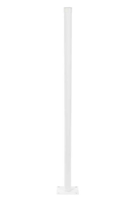 Poteau rond blanc ø 48mm - h. 1,90 m