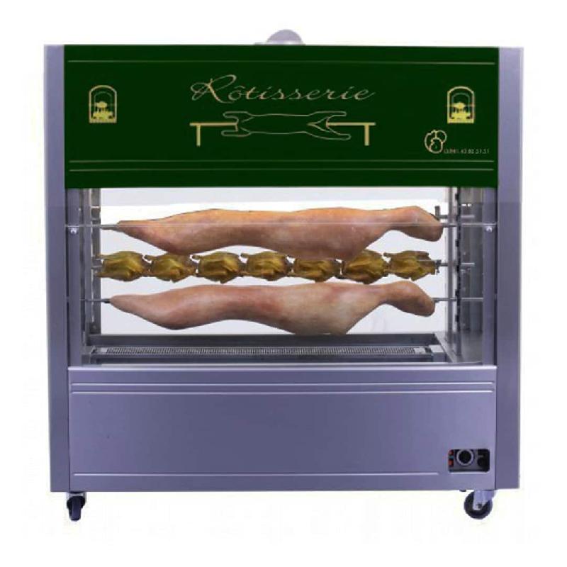 Rôtissoire à broche gaz mechoui 6 géant inox (Couleur: Vert Réf - MECHOUIG6-6026-vr-12)_0