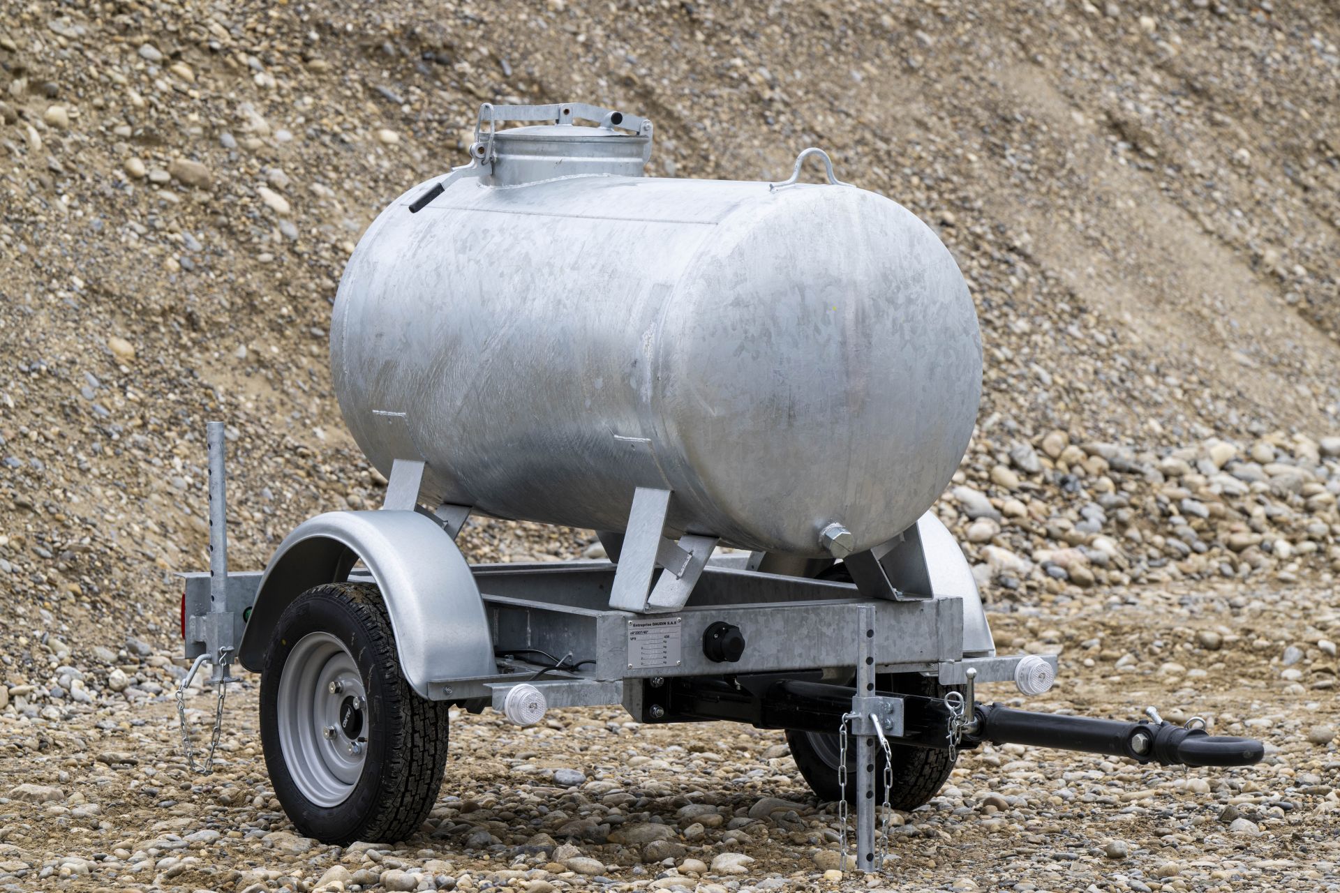 Remorque Citerne galvanisée - CR 7505 NF - 500 L - 750 kg - Citerne à eau_0