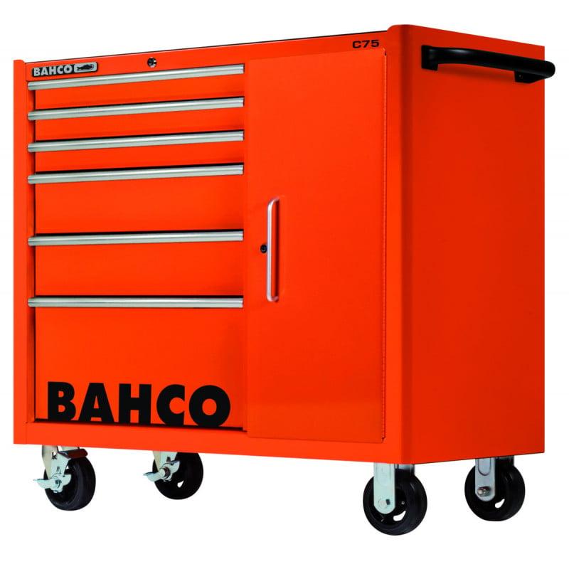 Servantes classiques C75, 1 mètre, à 6 tiroirs et une armoire latérale - Bahco | 1475KXL6C_0