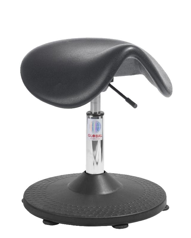 Siège selle ergonomique – Dalton PU Trumpet Hauteur d'assise : 400/530 mm_0