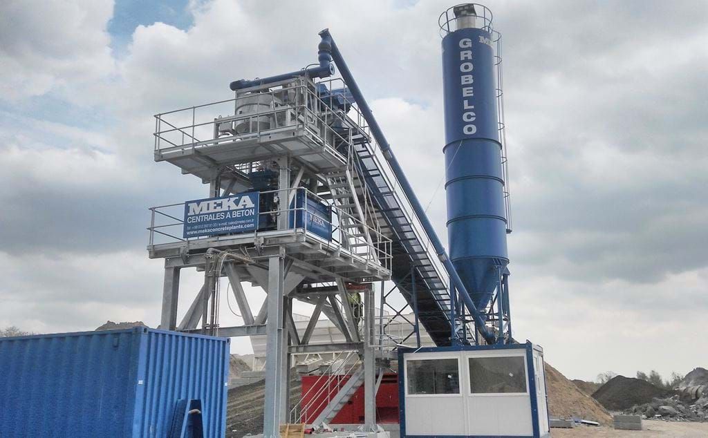 Silo à ciment de type téléscopique pour le transport de longue distance et l'installation rapide - Capacités 50 tonnes - Meka_0