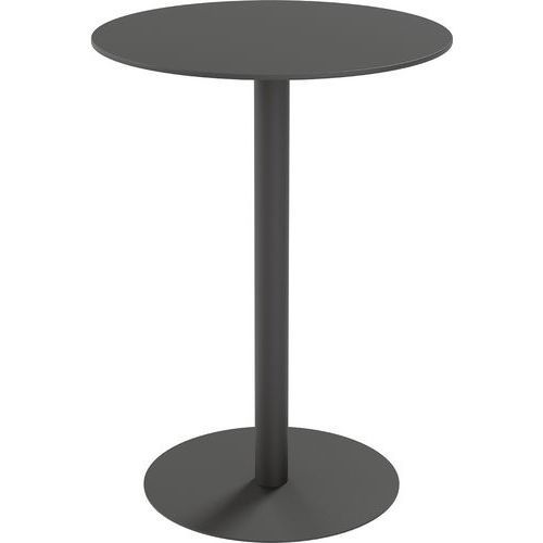 TABLE D'EXTÉRIEUR CROSS RONDE Ø80CM H110CM - PLATEAU NOIR - MEET BY PAPERFLOW