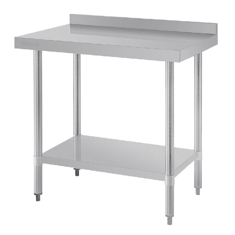 Table de préparation avec rebord en acier inoxydable 900 x 600mm - PT380_0