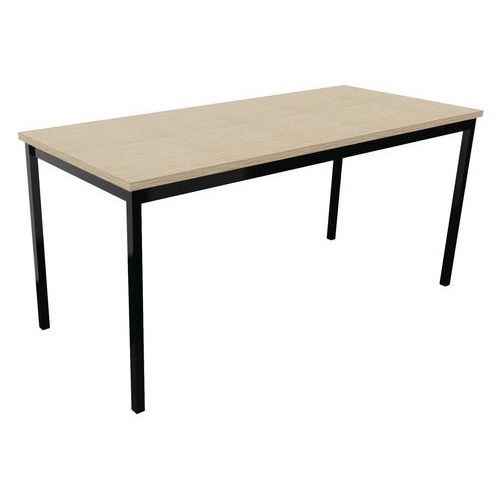 TABLE DE RÉUNION TREFF 160 X 70 CHÊNE DE FIL/ NOIR