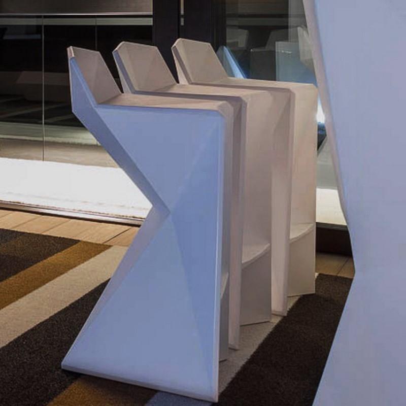 Tabouret haut VERTEX de VONDOM - Design contemporain - Polyéthylène recyclable - Finition matte BASIC_0