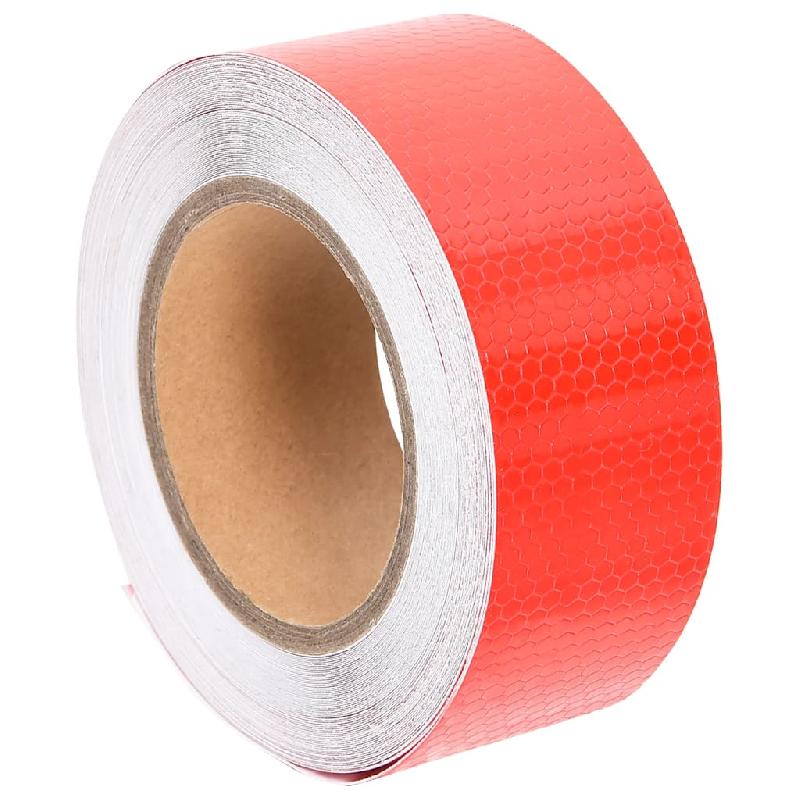 Vidaxl bande réfléchissante rouge 5 cmx20 m pvc 153114_0