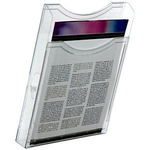 ARCHIVO200 Archivo 2000 Corbeille murale verticale format A4 transparent - 1 Case (lot de 3)_0