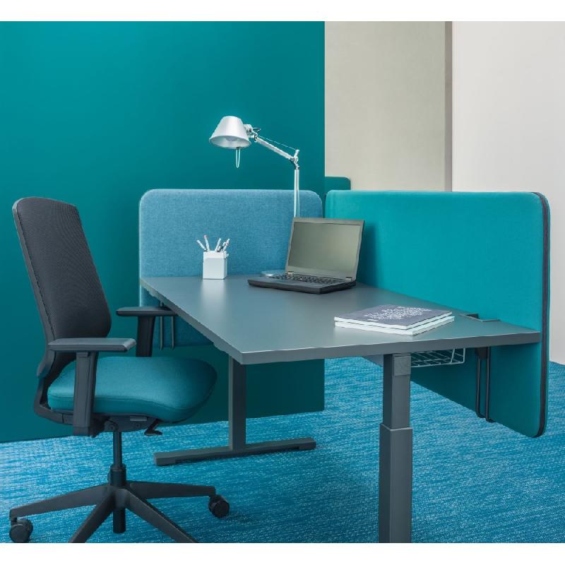 Cloison latérale large H 65 SONIC - panneau tapissé acoustique A - compatible bureaux MDD_0