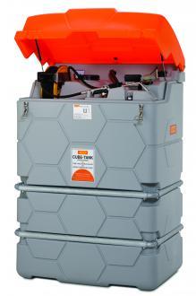 Cuve à huile avec pompe électrique - 2500 litres - double paroi - 230V - débit 9 l/min - 306936_0