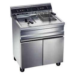 Friteuse gaz sur coffre - 2 bacs 20 litres chacun - 27.8 kW - Furnotel - 0645760187471_0