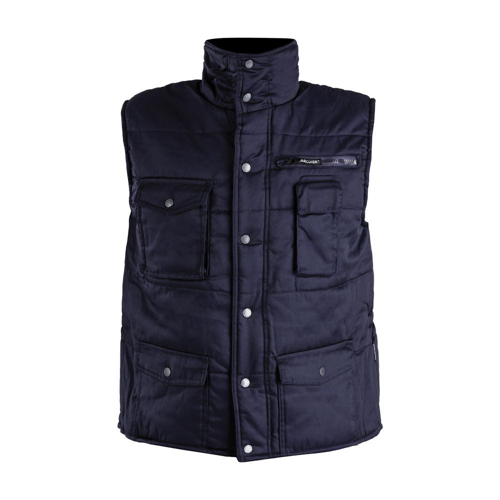 Gilet multipoches VOSGES matelassé, sans manches 80% polyester 20% coton - PCGF10-MR-S -  Difac_0