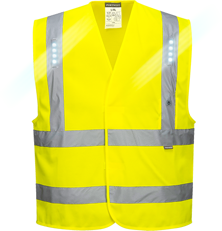 Gilet vega led jaune l470, lxl_0