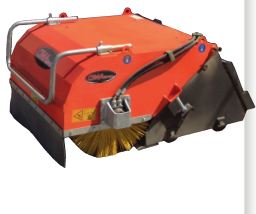 Godet balayeur ramasseur BR TP / TC 1500 - pour chantiers extérieurs, adaptable avec alimentation hydraulique_0