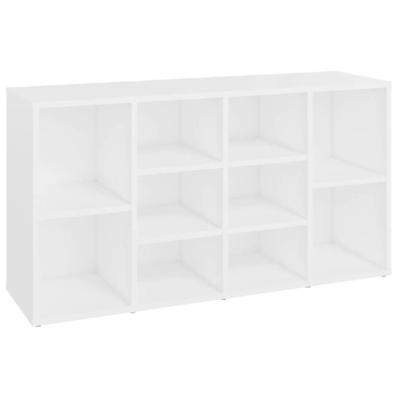 Helloshop26 - Banc à chaussures bottes commode étagère meuble entrée rangement 103 x 30 x 54,5 cm bois d'ingénierie blanc 02_0022884 - blanc Bois_0