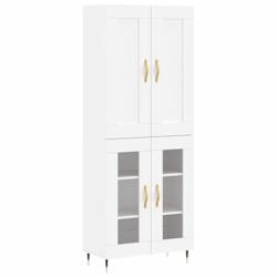 Helloshop26 - Buffet bahut commode armoire meuble de rangement organisateur cuisine salle de séjour salon haut 69,5 x 34 x 180 cm 02_0032757 - 300021_0