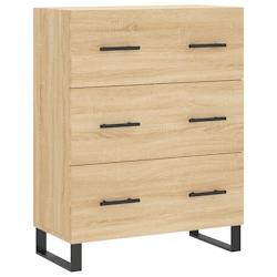 Helloshop26 - Buffet bahut commode armoire meuble de rangement organisateur cuisine salle de séjour salon sonoma 69,5 x 34 x 90 cm 02_0031636 - 30002_0