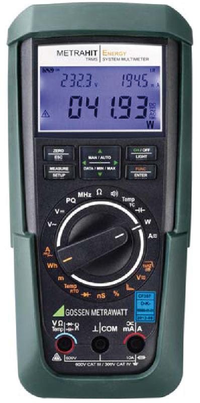 M249A - Multimètre numérique portable TRMS AC+DC, 60 000 points - Mesures de puissance et d'énergie - Métrahit ENERGY - Analyse de qualité du réseau_0