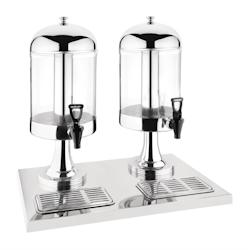 Double Distributeur De Jus De Fruit - 2 X 6,5L - Olympia - inox J184_0