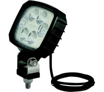 PHARES LED CORPS CARBONE 6 LED - 12W -1500 LM