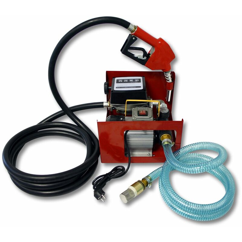 Pompe Diesel Électrique 550W 60 L/min – Pompe Gasoil Automatique Avec Compteur, Pistolet Et Tuyaux 2800 Tr/min