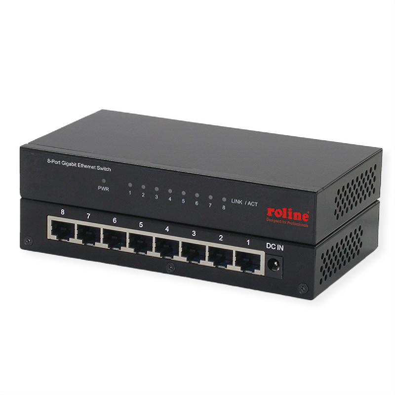ROLINE Switch Gigabit, 8x RJ-45, non administrable_0