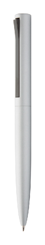 Stylo bille en aluminium - couleur argenté - encre bleue - 18g_0