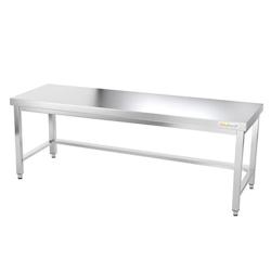 Table de travail en inox soubassement 1800 x 600 mm avec renfort PREMIUM / GOLDINOX - inox 3701770804658_0
