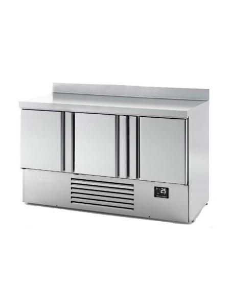 Table réfrigérée positive 3 portes GN 1/1 Infrico - Fabrication tout inox - Référence : ME1003II_0