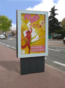 Panneau vitrine d'affichage métal aloès 02_0