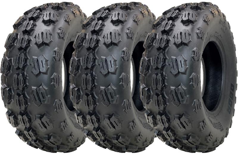 21x7.00-10 ATV Quad Tyres OBOR Kraken WP17 Tubeless Road Legal 106kgs (Set of 3)_0